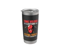 Tonic Welder Caution Flying Tools Funny Welders Welding Gobelet isotherme en acier inoxydable double paroi
