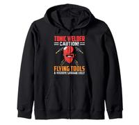 Tonic Welder Caution Flying Tools Funny Welders Welding Sweat à Capuche