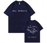 Tonidos M-AC Singer De-Marco T-Shirt À Col Rond 2D Imprimé Classique À Manches Courtes Hip Hop Harajuku Hauts D'été pour Hommes Et Femmes XXS-4XL-Navy Blue||l