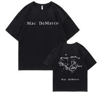 Tonidos M-AC Singer De-Marco T-Shirt À Col Rond 2D Imprimé Classique À Manches Courtes Hip Hop Harajuku Hauts D'été pour Hommes Et Femmes XXS-4XL-Black||x_l