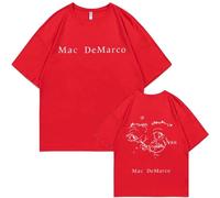 Tonidos M-AC Singer De-Marco T-Shirt À Col Rond 2D Imprimé Classique À Manches Courtes Hip Hop Harajuku Hauts D'été pour Hommes Et Femmes XXS-4XL-Red||4X_l