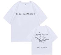 Tonidos M-AC Singer De-Marco T-Shirt À Col Rond 2D Imprimé Classique À Manches Courtes Hip Hop Harajuku Hauts D'été pour Hommes Et Femmes XXS-4XL-White||l