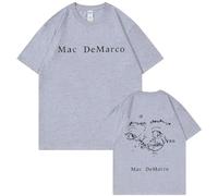 Tonidos M-AC Singer De-Marco T-Shirt À Col Rond 2D Imprimé Classique À Manches Courtes Hip Hop Harajuku Hauts D'été pour Hommes Et Femmes XXS-4XL-Grey||3X_l