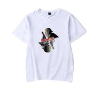 Tonidos Sakamoto Days T-Shirt Vintage Ample À Col Rond Et Manches Courtes pour Homme Et Femme Haut D'été Unisexe Vêtements Cosplay Hip-hop XXS-4XL-White||x_l