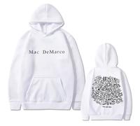 Tonidos Sweat À Capuche pour Femmes M-AC Singer De-Marco Vintage Unisex Hip Hop Pull À Capuche Oversized Sweat À Manches Longues pour Femmes Et Hommes XXS-4XL-White||XX_l