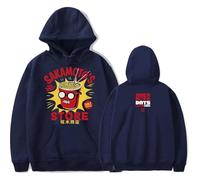 Tonidos Sweat À Capuche Unisexe Sakamoto Days À Manches Longues Imprimé Rétro pour Hommes Et Femmes Oversize Décontractés Harajuku Hoodie XXS-4XL-Navy Blue||x_l