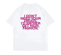 Tonidos T-Shirt Addison Singer Ra-e Imprimé À Manches Courtes Hip Hop Harajuku Summer Tops Oversized T-Shirt À Col Rond pour Hommes Femmes XXS-4XL -White||x_l
