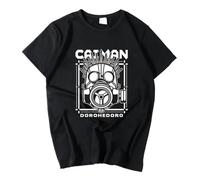 Tonidos T-Shirt Anime Dorohedoro Imprimé Manches Courtes Hip Hop Lâche Harajuku T-Shirt Haut D'été Oversized pour Hommes Femmes XS-3XL-Black||m