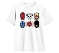 Tonidos T-Shirt Femmes Hommes Anime Dorohedoro Imprimer Manches Courtes Casual Oversized Harajuku T-Shirt À Col Rond Cosplay Summer Tops XS-3XL-White||XX_l