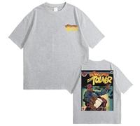 Tonidos T-Shirt Rapper Don Toliver 2D Imprimé Classique À Manches Courtes Hip Hop Harajuku Hauts D'été T-Shirt À Col Rond pour Hommes Et Femmes XXS-4XL-Grey||m