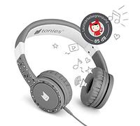 tonies Casque, Gris Anthracite : pour Enfant, Compatible avec Toniebox, Volume réglable, câble Amovible, Taille réglable, Oreillettes Mobiles