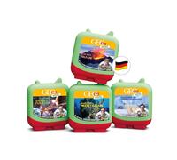 tonies Clever GEOlino Mini Lot de 4 jeux audio, pour votre Toniebox, jeu de connaissances pour enfants à partir de 5 ans, temps de jeu d'environ 47 minutes chacun