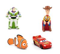 tonies Collection Disney Pixar, 4 Personnages avec Histoire Audio et chansons pour conteuse Toniebox : Woody, Buzz l'Eclair, Nemo et Cars - boîte à Histoires Vendue séparément