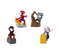 tonies Marvel Spidey Bundle avec Spidey, Spin Miles Morales, Ghost Spider et Black Panther, à utiliser avec Toniebox
