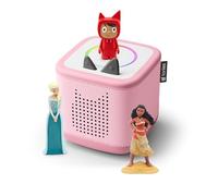 tonies Toniebox 2 Pack Boite à Histoire pour Enfant 1 à 9 Ans, Robuste & Facile à Utiliser, avec Vaiana, Elsa, Rose