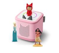 tonies - Toniebox 2 Pack Boite à Histoire pour Enfant 1 à 9 Ans - Robuste & Facile à Utiliser avec Vaiana Elsa - Rose Fleur
