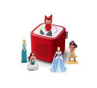Tonies Toniebox 2 Pack Boite À Histoire Pour Enfant 1 À 9 Ans, Robuste & Facile À Utiliser, Avec Vaiana, Elsa, Ariel, Cendrillon, Rouge Multicolore TU