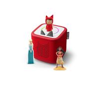 Tonies toniebox 2 pack boite à histoire pour enfant 1 à 9 ans, robuste & facile à utiliser, avec vaiana, elsa, rouge multicolore TU