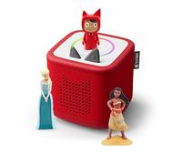 tonies Toniebox 2 Pack Boite à Histoire pour Enfant 1 à 9 Ans, Robuste & Facile à Utiliser, avec Vaiana, Elsa, Rouge