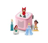 Tonies toniebox 2 pack boite à histoire pour enfant 1 à 9 ans, robuste & facile à utiliser, avec vaiana, elsa, ariel, cendrillon, rose multicolore TU