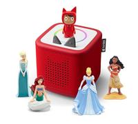 tonies Toniebox 2 Pack Boite à Histoire pour Enfant 1 à 9 Ans, Robuste & Facile à Utiliser, avec Vaiana, Elsa, Ariel, Cendrillon, Rouge