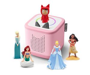 tonies Toniebox 2 Pack Boite à Histoire pour Enfant 1 à 9 Ans, Robuste & Facile à Utiliser, avec Vaiana, Elsa, Ariel, Cendrillon, Rose