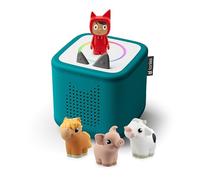 tonies Toniebox 2 Pack Boite à Histoire pour Enfant 1 à 9 Ans, Robuste & Facile à Utiliser, Mes Premiers de La Ferme, Vert Océan