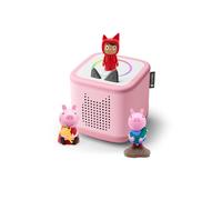 Tonies toniebox 2 pack boite à histoire pour enfant 1 à 9 ans, robuste & facile à utilisern peppa pig, rose multicolore TU