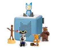 tonies Toniebox Julia Donaldson Bundle comprenant 1 Creative & 4 Gruffalo, Gruffalos Child, Stick Man & Highway Rat, Bleu