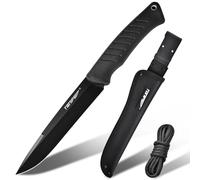 TONIFE Ares Couteau Full Tang à Lame Fixe Avec Étui et Paracorde - Lame 8Cr14MoV de Camping Extérieur et de Survie