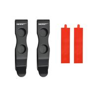 TONIFE Clip Utilitaire Polyvalent Clip de Poche Montable pour Smartphones, Fixé avec Un Adhésif 3M VHB, Acier Inoxydable, 2 pièces (Titane Noir x2)