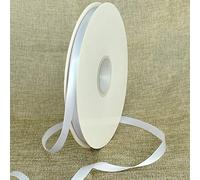 TONIFUL 1cm X 91m ruban satin blanc lisse pour cadeaux, bouquets, décoration de fête de mariage, artisanat