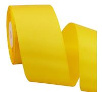 TONIFUL 5cm x 20M Jaune or Ruban de Satin, Solide Ruban Tissu Décoration pour Mariage/Fete/Emballage Cadeau/Artisanat/Ouverture du ruban de cisaillement/Valentin/Décoration intérieure et extérieure