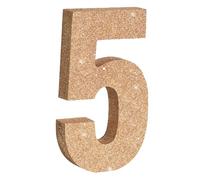 TONIFUL Lot de 1 pièce maîtresse de table en bois à paillettes pour anniversaire, remise de diplôme, fête prénuptiale, Nouvel An, fête d'anniversaire, 19,8 cm