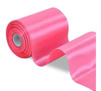 Toniful Ruban de Satin Couleur Unie Grand Ruban pour Cérémonie d'Inauguration Chaises Nœud pour Table Cheveux et Voiture Ornement Floral Couture Bricolage Décoration de Mariage Fête 10cm de Large 20M