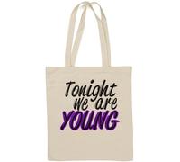 Tonight We are Young Sac fourre-tout en coton naturel Blanc