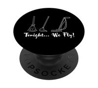 Tonight We Fly Aspirateur Balai à Franges Anderson Sisters Witches PopSockets PopGrip Adhésif