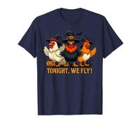 Tonight We Fly Costume d'halloween Amusant de sorcière Poulet T-Shirt