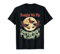 Tonight We Fly - Poulet d'halloween Amusant - Animaux de la Ferme d'automne T-Shirt