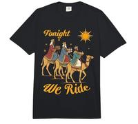 Tonight We Ride Three Wise Men Crèche de Noël Vacances de Noël Comfort Colors Adult Heavyweight T-Shirt