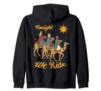 Tonight We Ride Three Wise Men Crèche de Noël Vacances de Noël Sweat à Capuche