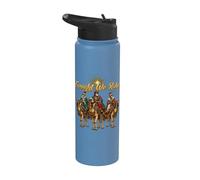 Tonight We Ride Three Wise Men Nativité Merry Christmas Stainless Steel Insulated Water Bottle