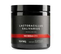 Toniiq 100 milliards d'UFC Lactobacillus Salivarius Probiotique - Nombre de CFU le plus vérifié - Testé en laboratoire tiers pour la puissance - 60 capsules végétariennes - 30 portions - Vérifié TQ