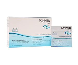 Tonimer Lingettes ophtalmiques pour les yeux enflammés, 16 pièces