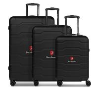 Tonino Lamborghini Bologna 4 roues Set de valises 3 pièces noir