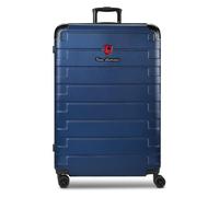 Tonino Lamborghini Milano Valise cabine 4 roulettes XL 83 cm taille spéciale avec soufflet d'extension bleu