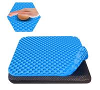 TONINT Grand coussin de siège en gel pour une longue assise avec housses antidérapantes, doux et respirant, pour chaise de bureau, chaise de bureau, jeu, voiture, coussins de pression pour le bas
