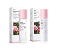 Tonique à la Rose et Acide Hyaluronique + Lotion Hydratante, Offre Hydratation Profonde, Verrouille L'humidité, Nourrit En Profondeur, Illumine Le Teint, Adapté à Tous Types de Peau