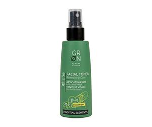 Tonique Visage Bio GRN[Green] Soin Rafraîchissant pour le Visage - Concombre Biologique - pour Peaux Normales et Mixtes - Tonifiant et Nettoie la Saleté - Végétalien - 75 Ml
