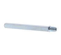 ToniTec Goupille de changement de roue galvanisée type O avec filetage M12, carré 10 x 10 mm, longueur 130 mm, tige de changement de porte pour garnitures avec bouton extérieur et poignée intérieure